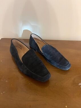 Women’s Club Monaco Blue Suede Loafers